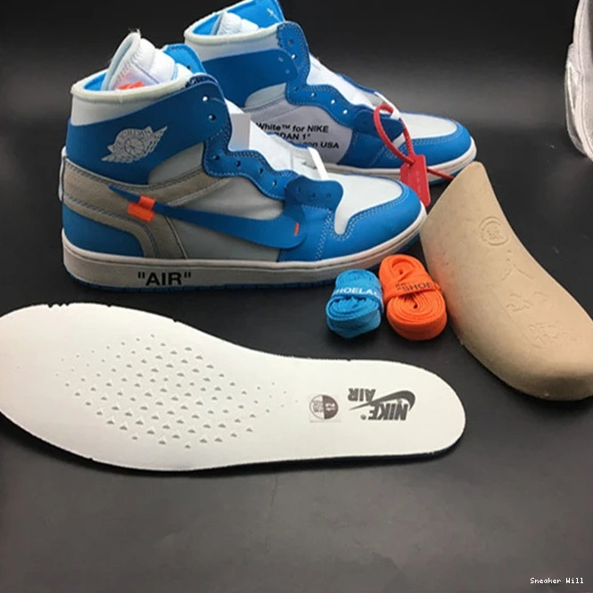 AQ0818- 558 Fashionable Jordan1 University 3549 Blue Off-White Retro 0527